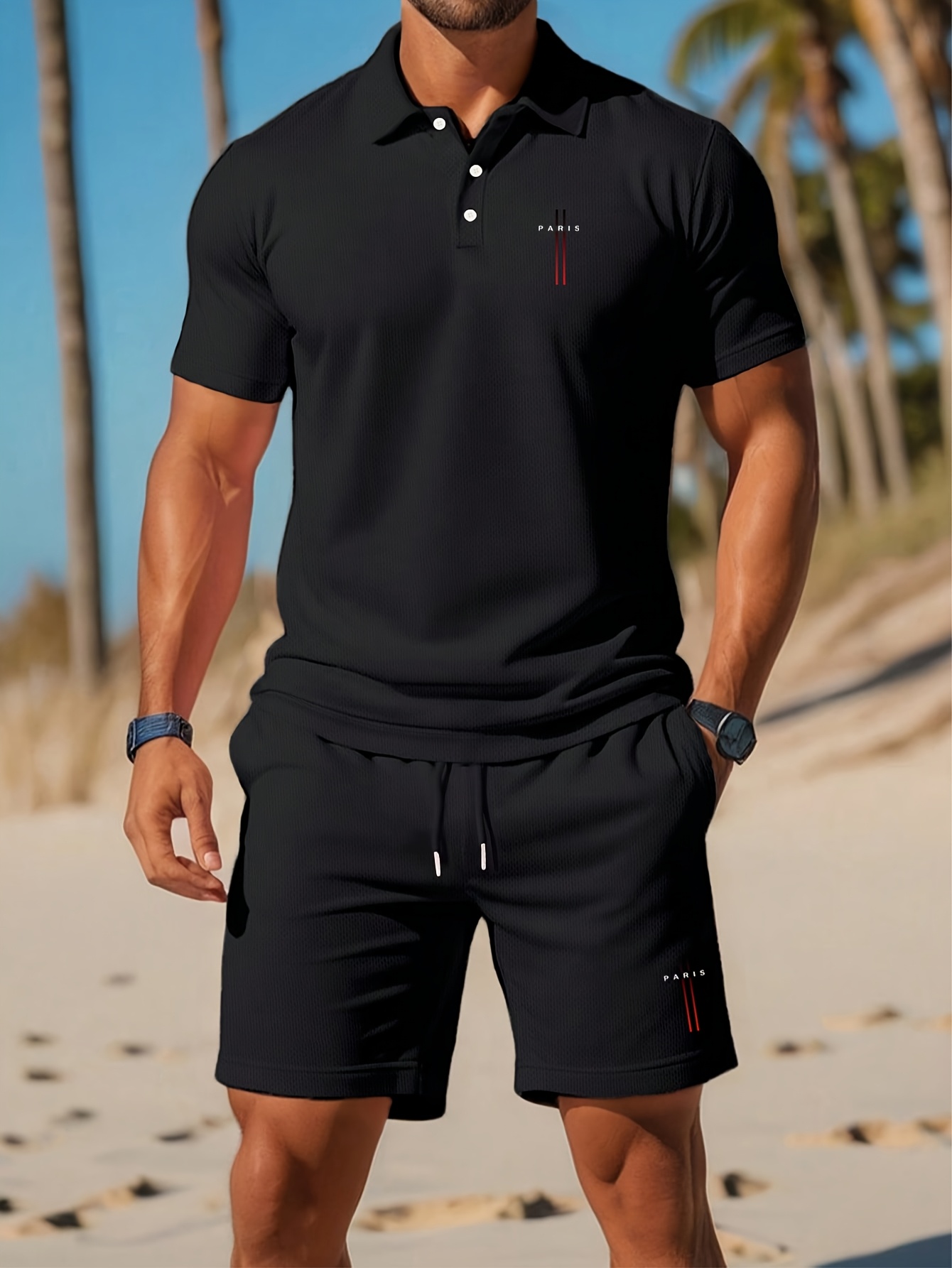 3D Printing Design Free - 2026 Sommer Herren-Poloshirt-Set – 3D-gedrucktes Design,