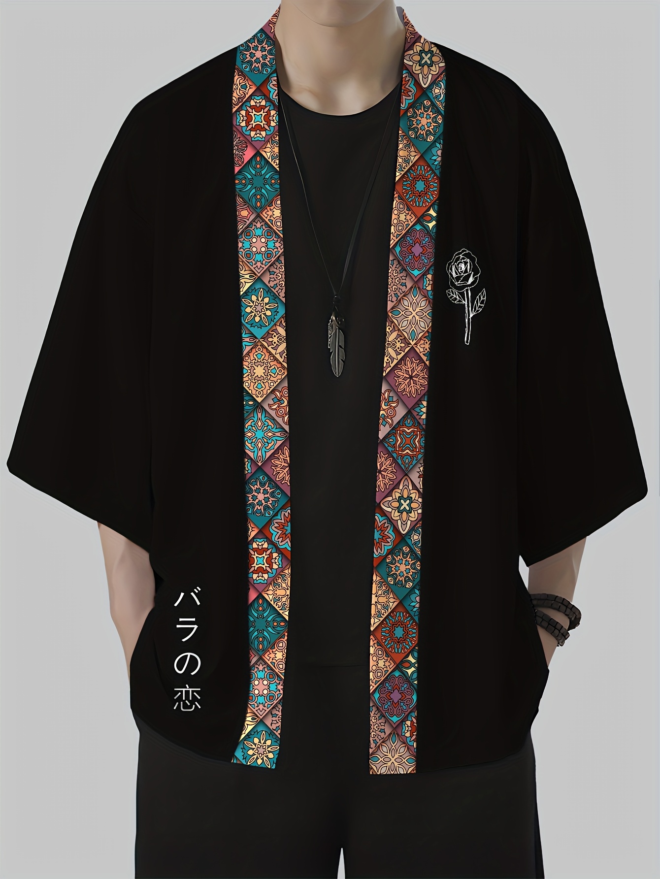 3D Printing Design Free - 2026 Sommer Herren Kimono mit 3D-Druckdesign