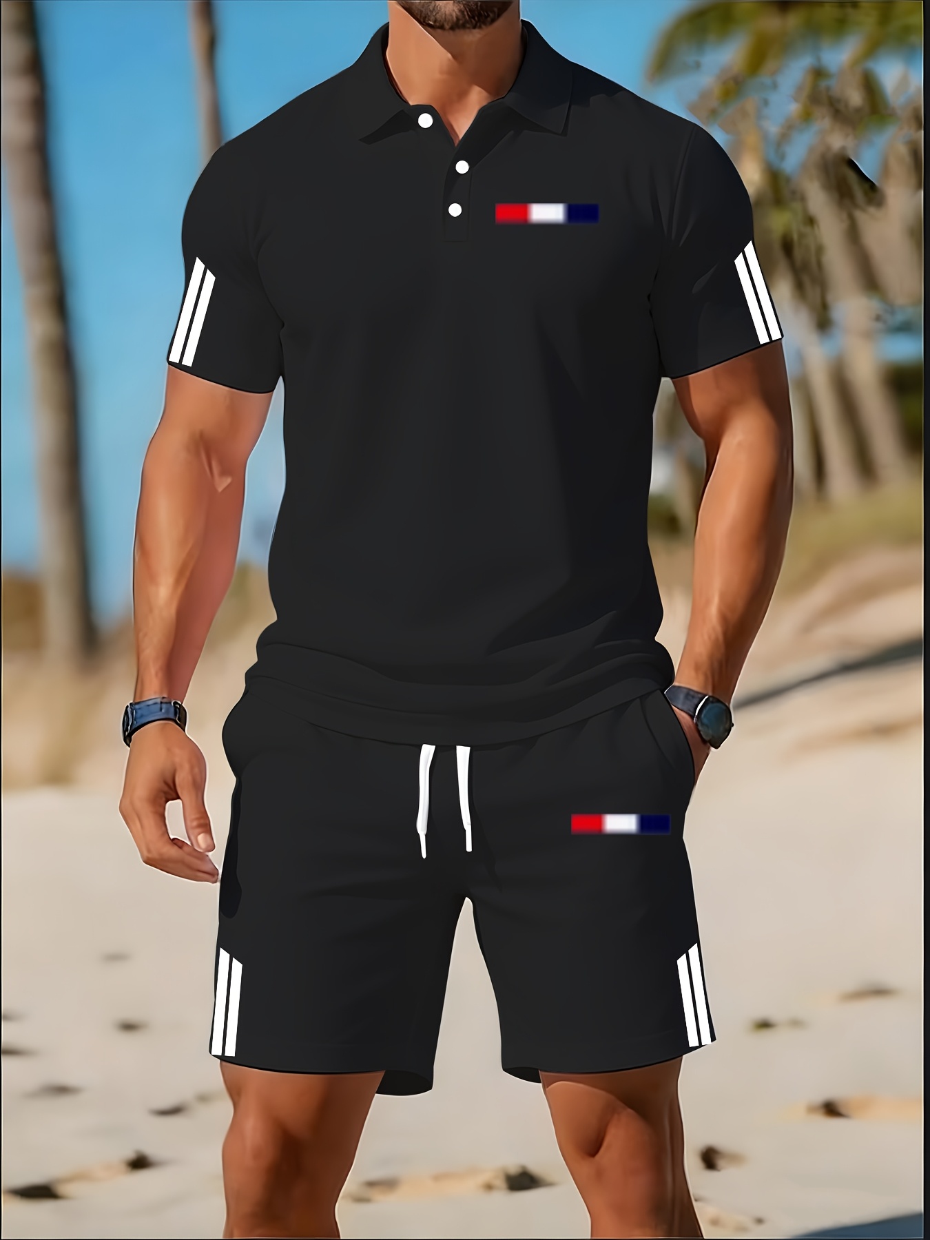 3D Printing Design Free - 2026 Sommer Herren-Polo-Shirt-Set – 3D-gedrucktes Design,
