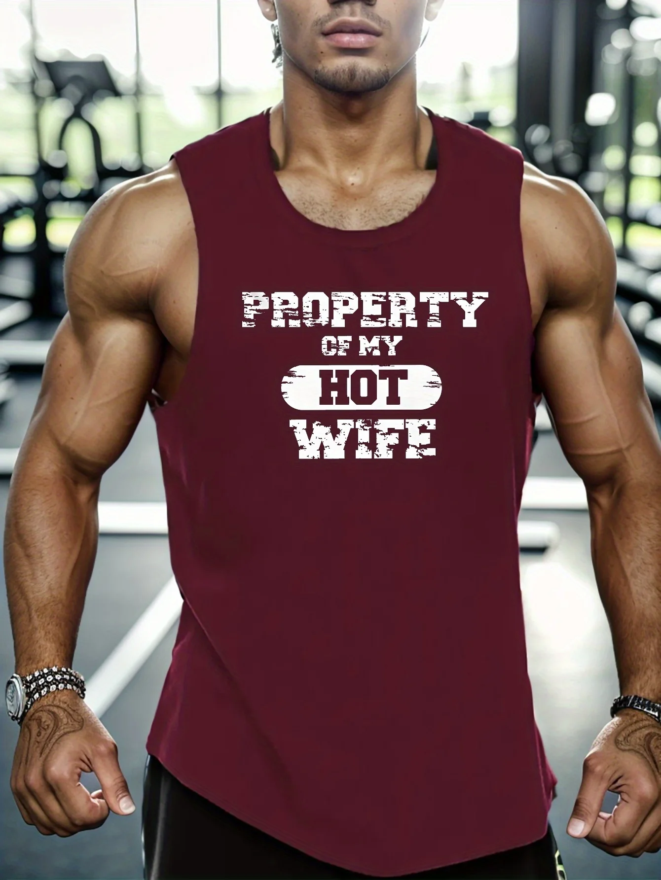 3D Printing Husband Shop - Modisches Neues Herren-Tanktop mit Aufschrift „PROPERTY