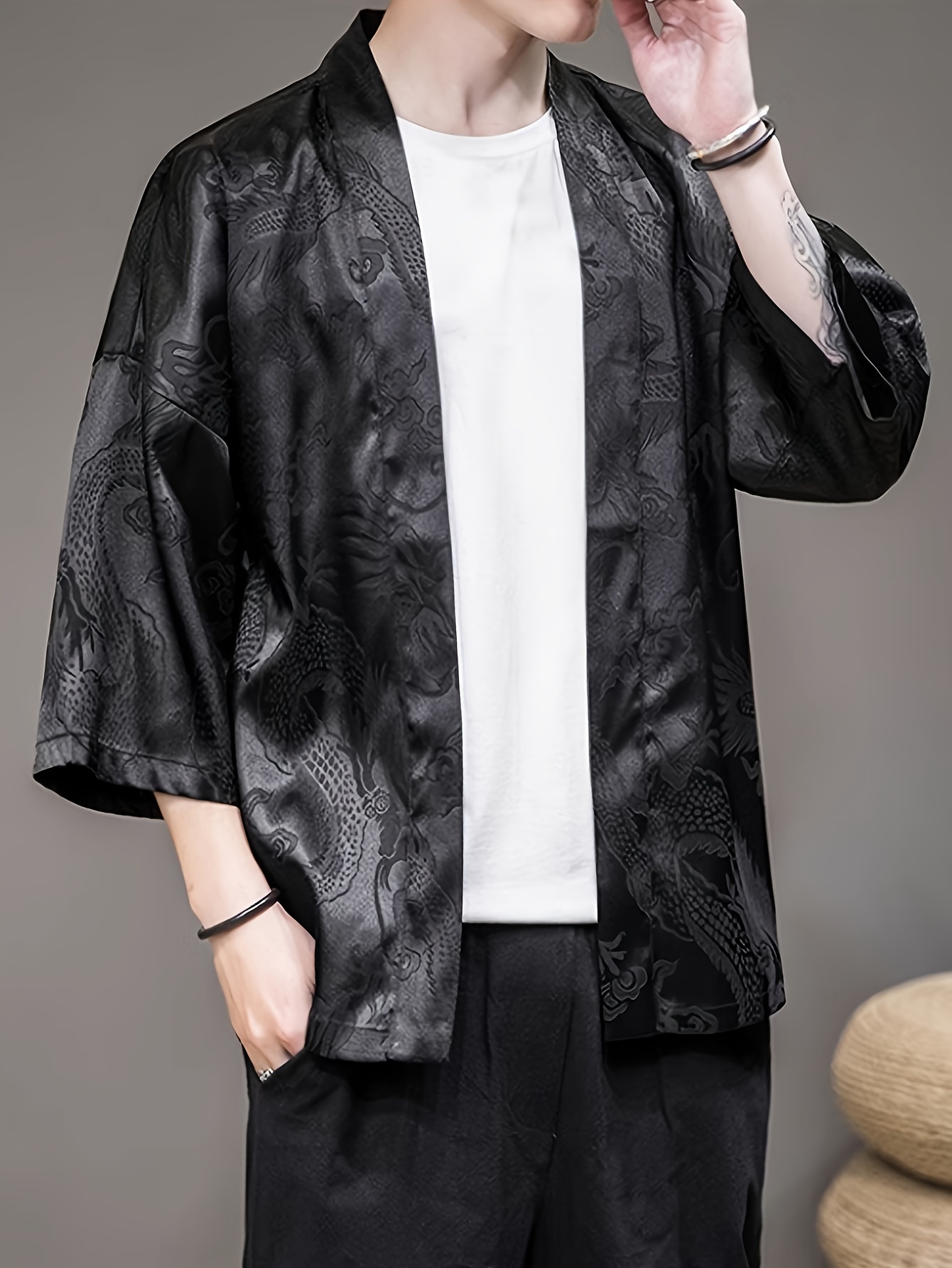 3D Printing Design Free - 2026 Sommer Herren Kimono mit 3D-Druckdesign