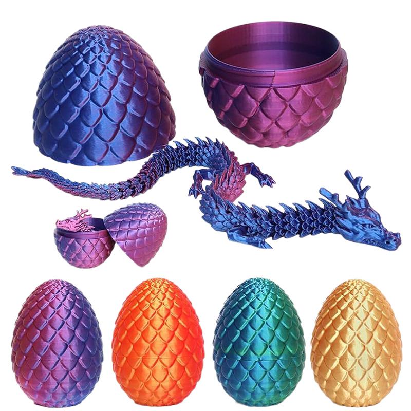 3D Printing Household Items - (BF06) 3D-Gedrucktes 30cm Drachenei mit Beweglichem