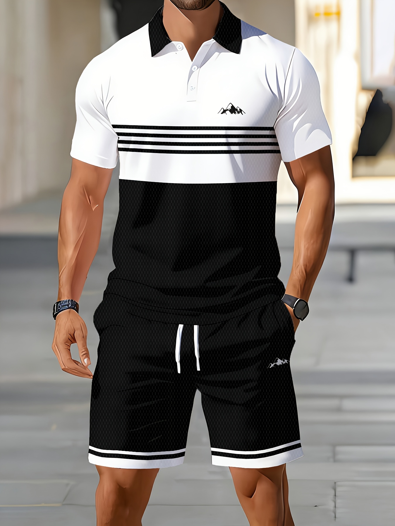 3D Printing Design Free - 2026 Sommer Herren-Polo-Shirt-Set – 3D-gedrucktes Design,