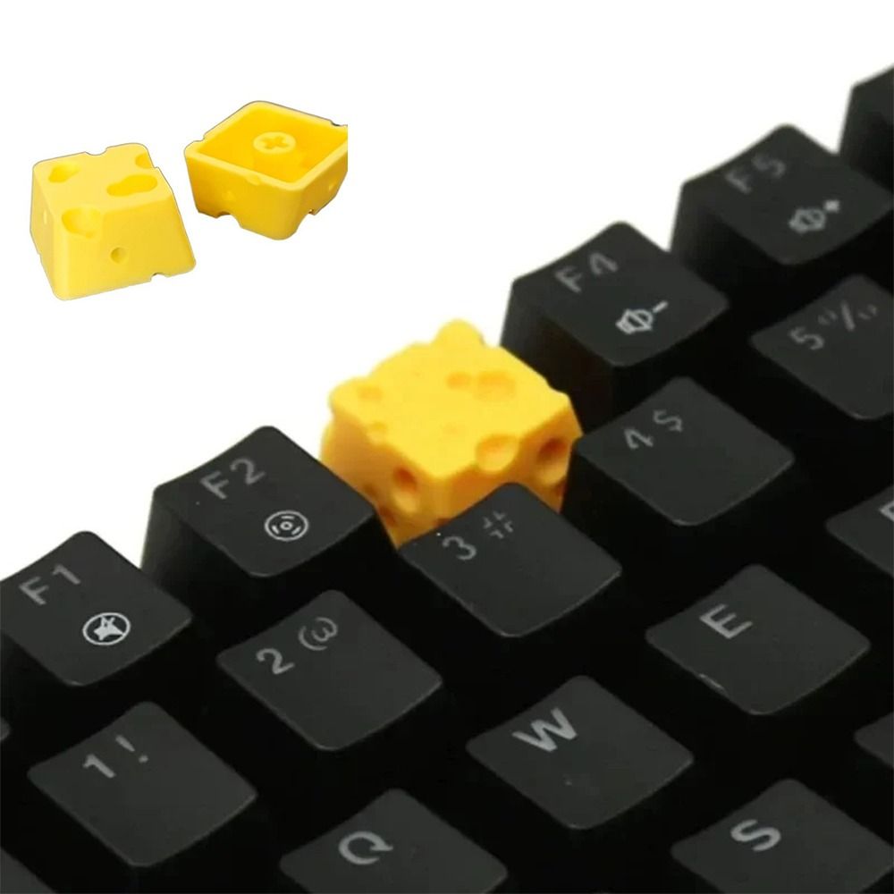 3D Printing Chess - 4 Stück 3D-Druck Käsekuchen-Tastenkappen Universelle Lebensmittelform