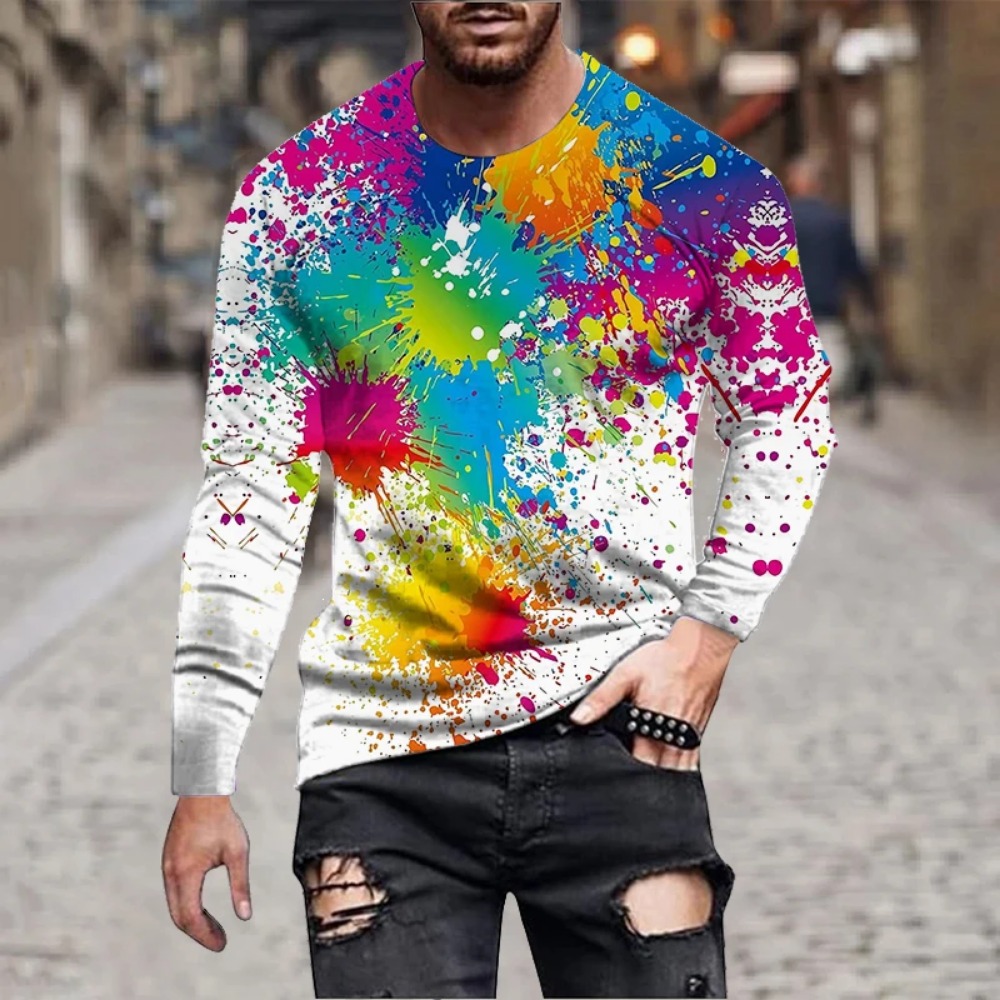 Herren Regenbogen-Farbspritzer – 3D Printing Quality Bewertung und Preis