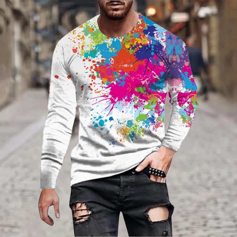 Herren Regenbogen-Farbspritzer – 3D Printing Quality Bewertung und Preis