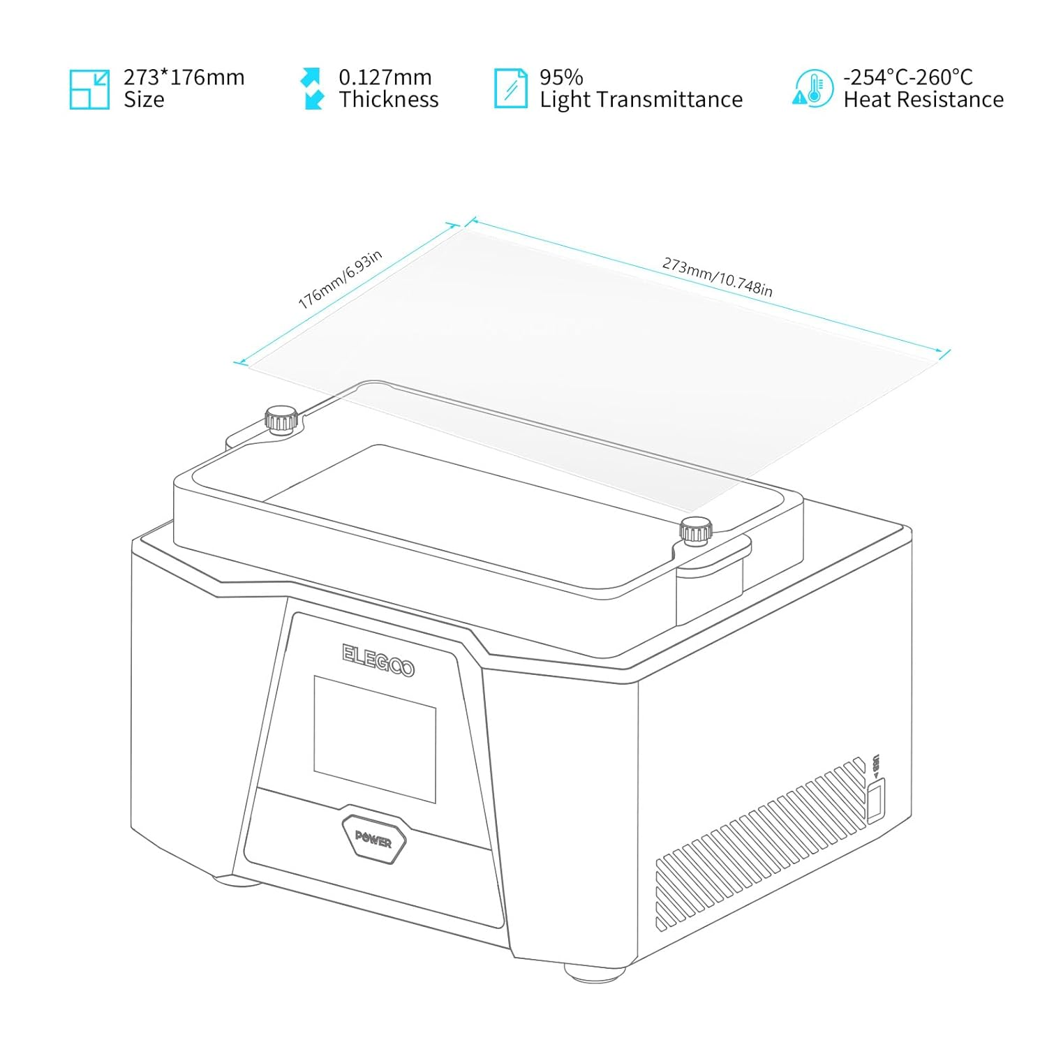 Film für ELEGOO PFA Release Li – 3D Printer Resin Bewertung und Preis