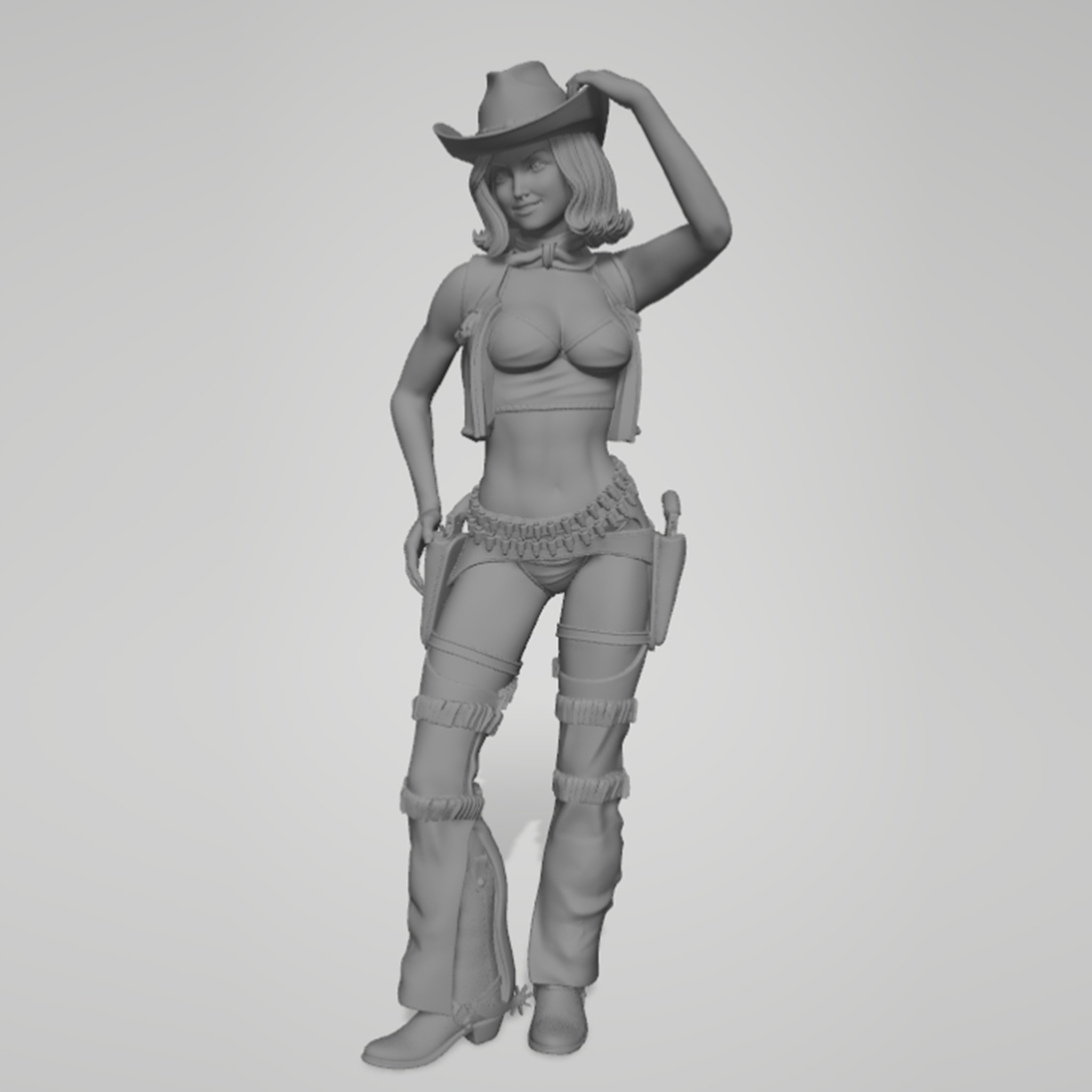 1/24 1/18 1/12 Cowboy-Mädchen  – 3D Printing Idea Bewertung und Preis